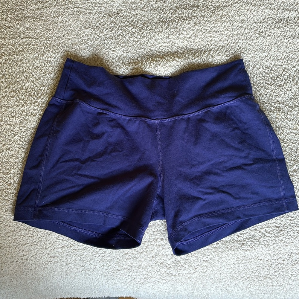 Patagonia running/yoga shorts in blue